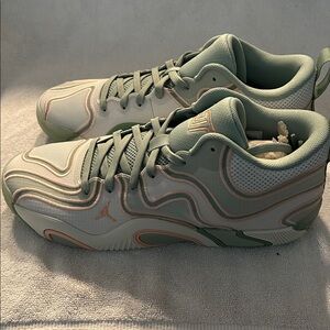 Green and White Athletic Sneakers.Tatum 3. Jordan Brand Size 10.5